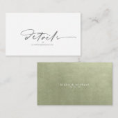 Waterverf Landschap Website Sage Green ID786 Informatiekaartje (Voorkant / Achterkant)