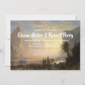 Waterverf Landschap Yosemite Weddenschap Kaart (Voorkant)
