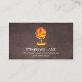 Waterverf | Landschapsontwerp | Bruin Visitekaartje (Achterkant)