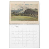 Waterverf landschapsschilderingen van Amerikaanse  Kalender (Mar 2026)