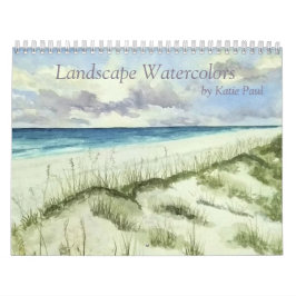 Waterverf landschapsschilderwandkalender kalender