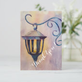 Waterverf Lantern Bedankkaart (Staand voorkant)