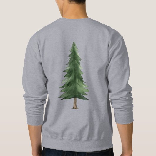 Waterverf Laughing Santa Claus Rudolf Smiling Trui (Achterkant)