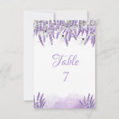 Waterverf Lavander Slingerlichten E Kaart (Achterkant)