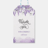 Waterverf Lavander String Lights Cadeaulabel (Voorkant)