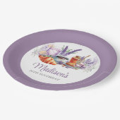Waterverf Lavendel Birthday Brunch Custom Papieren Bordje (Gekanteld)