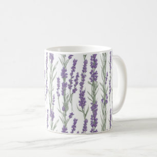Waterverf Lavendel Bloemen Koffiemok