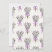 Waterverf lavendel boeket dank u bedankkaart (Achterkant)