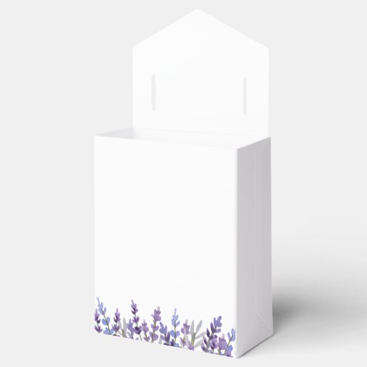 Waterverf Lavendel Flower Favor Box Bedankdoosjes (Geopend)