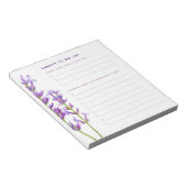 Waterverf lavendel grote drie te doen notitieblok (Schuin)