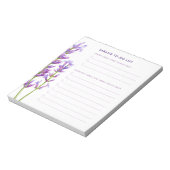 Waterverf lavendel grote drie te doen notitieblok (Gedraaid)