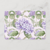 Waterverf Lavendel Hydrangea Varen Bladeren Bruilo Informatiekaartje (Achterkant)