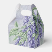 Waterverf Lavendel Wisteria Bruiloftsfeest Bedankdoosjes (Achterkant)