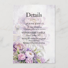 Waterverf Lavendelpioen Informatiekaartje