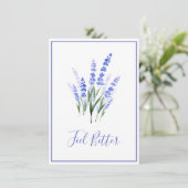 Waterverf Lavender Bouquet (Staand voorkant)
