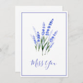 Waterverf Lavender Bouquet (Voorkant / Achterkant)