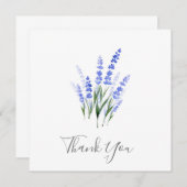 Waterverf Lavender Bouquet Bedankkaart (Voorkant / Achterkant)