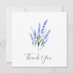Waterverf Lavender Bouquet Bedankkaart