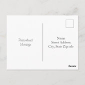 Waterverf Lavender Bouquet Briefkaart (Achterkant)