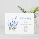 Waterverf Lavender Bouquet Kaart (Staand voorkant)