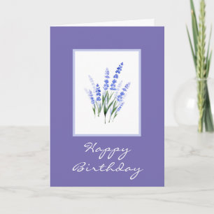 Waterverf Lavender Bouquet Kaart