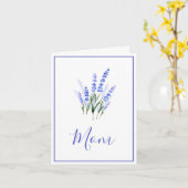 Waterverf Lavender Bouquet Kaart (Gele Bloem)