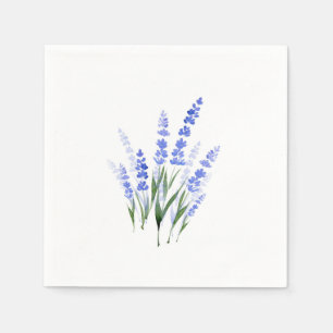 Waterverf Lavender Bouquet Servet