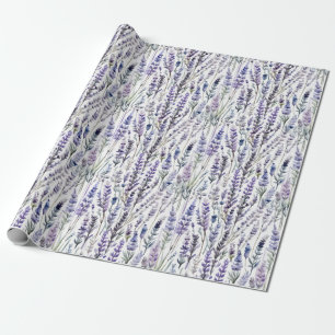 Waterverf Lavender Cadeaupapier