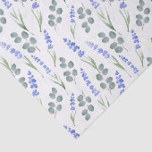Waterverf lavender en Eucalyptus Patroon Tissuepapier (Detail)