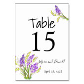 Waterverf Lavender en Green Florals Kaart (Voorkant)