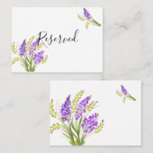 Waterverf Lavender en Green Florals Plaatskaartje (Voorkant / Achterkant)