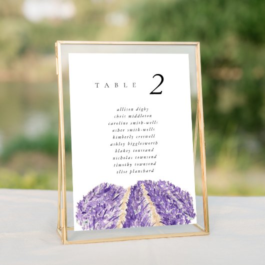 Waterverf Lavender Fields 5x7-inch Weddenschap