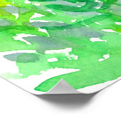 Waterverf lavender Flower Garden Poster (Hoek)