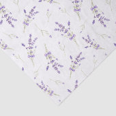 Waterverf lavender Flowers and Leaves Tissuepapier (Detail)
