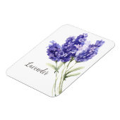 Waterverf Lavender Flowers Magneet (Linkerzijde)