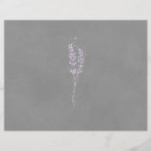 Waterverf lavender gray bruiloft (Achterkant)