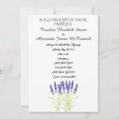 Waterverf Lavender Herbs Floral Wedding Kaart (Voorkant)
