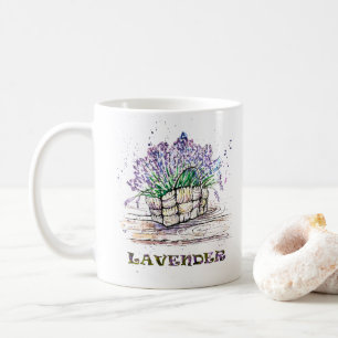 Waterverf Lavender Koffiemok