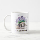 Waterverf Lavender Koffiemok (Links)