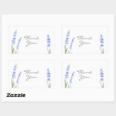 Waterverf Lavender Rechthoekige Sticker (Vel)