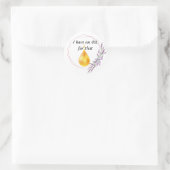 Waterverf Lavender Sprigs Sticker (Tas)