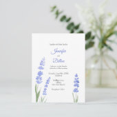 Waterverf Lavender Uitnodiging (Staand voorkant)