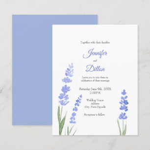 Waterverf Lavender Uitnodiging