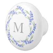 Waterverf Lavender Wreath Keramische Knop (Rechts)
