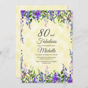 Waterverf Lavender Yellow 80 & Fabulous Birthday Kaart