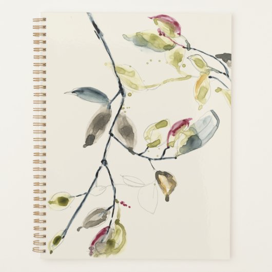 Waterverf Leaf Branch Planner (Voorkant)