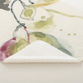 Waterverf Leaf Branch Triptych Sherpa Deken (3/4)