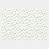 Waterverf Leaf Greenery Inpakpapier Vel