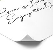 Waterverf Leaf Open Bar Sign Poster (Hoek)