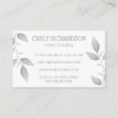 Waterverf Leaf Visitekaartje (Achterkant)